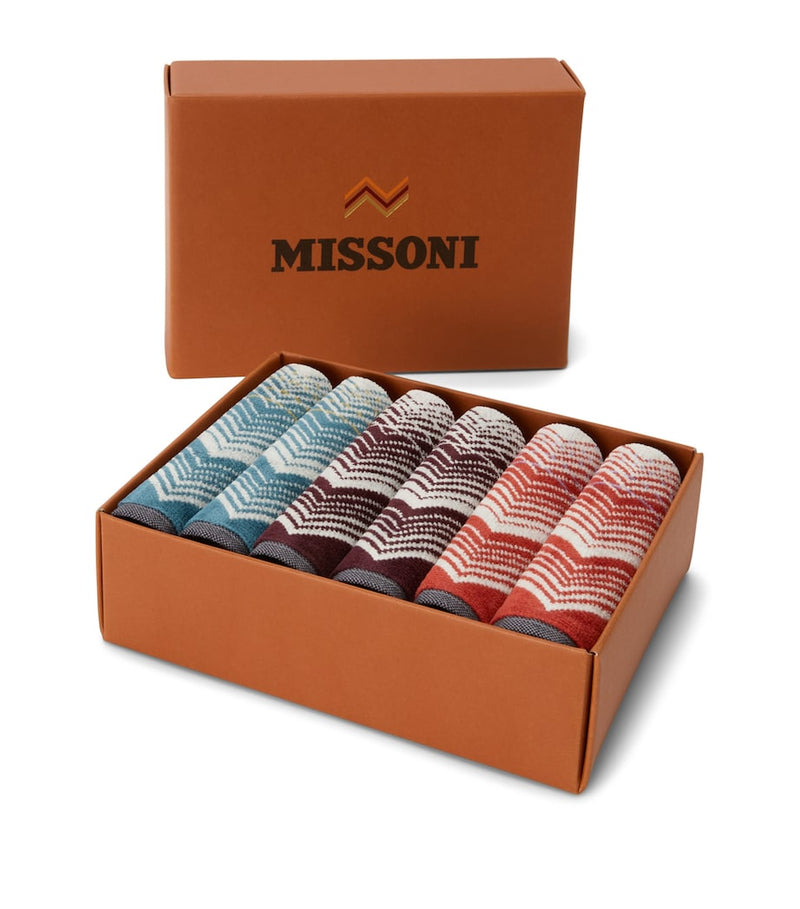 Missoni Home Marea facecloths set of 6 30cm - British product