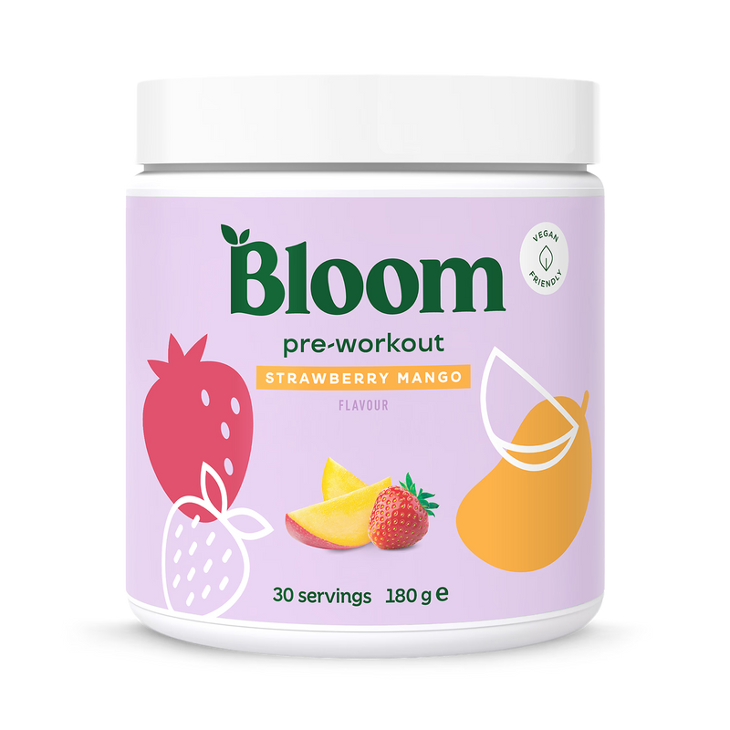 Bloom pre-workout strawberry mango 186g - British product