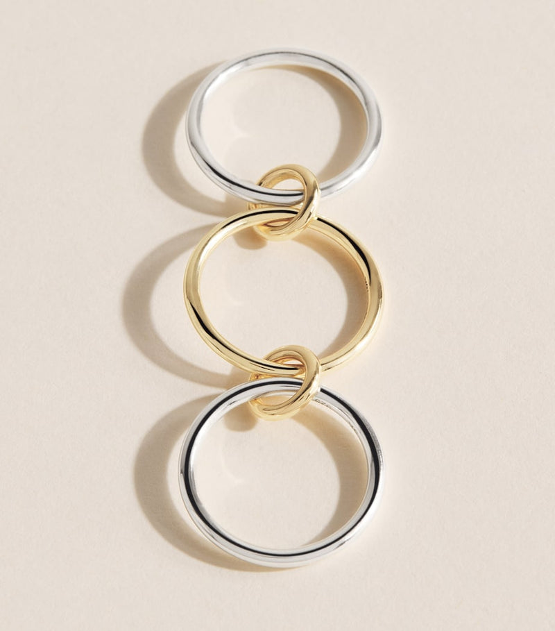 Spinelli Kilcollin Solarium ring sterling silver and yellow gold, UK version