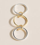 Spinelli Kilcollin Solarium ring sterling silver and yellow gold, UK version