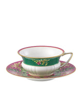 Harrods Wedgwood Wonderlust Pink Lotus Fine Bone China Teacup and Saucer- Buy online at McGrocer