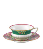 Wedgwood Pink Lotus teacup and saucer (British brand)