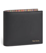 Harrods Paul Smith Leather Stripe Insert Bifold Wallet- Buy online at McGrocer