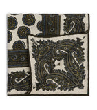 Dunhill mulberry silk floral medallion pocket square, UK version