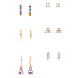Superdrug Studio Multi Jewel Hoop & Stud 6PK GOODS Superdrug