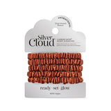 Superdrug Silver Cloud Silver Ion Infused Satin Skinny Scrunchies Auburn Hair Scrunchie 5 Pack- Buy online at McGrocer