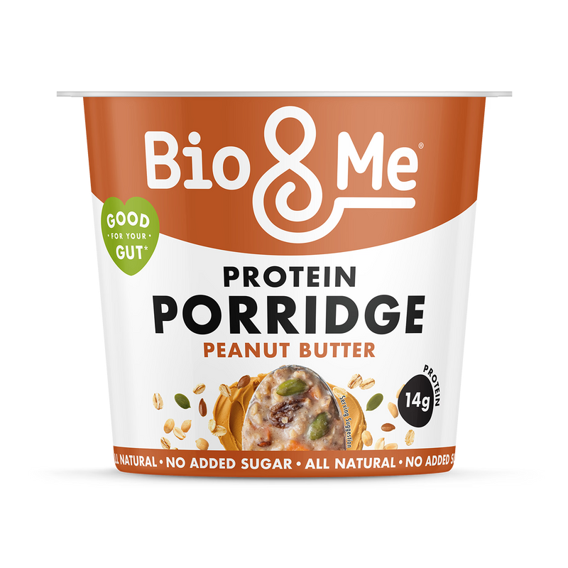 Bio & Me peanut butter porridge pot 65g, UK version