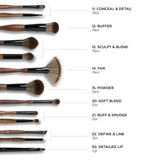 Victoria Beckham Beauty fan brush, imported from the UK