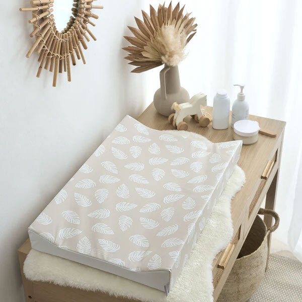 Tiny Bed Changing Mat Palm Bay Greige 69cm x 44cm (British brand)