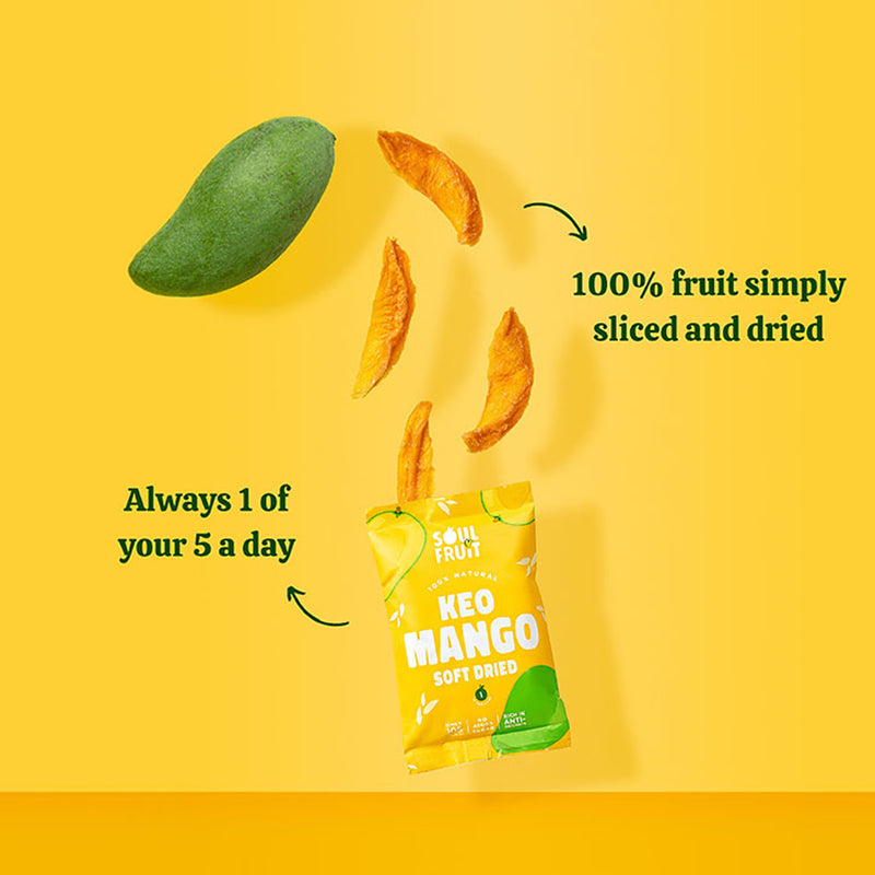 Soul Fruit soft dried mango 30g (British brand)