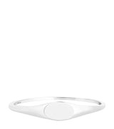 Harrods Astrid & Miyu 14-Karat White Gold Signet Ring- Buy online at McGrocer
