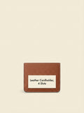 Cartier leather cardholder with gold-toned logo (British brand)