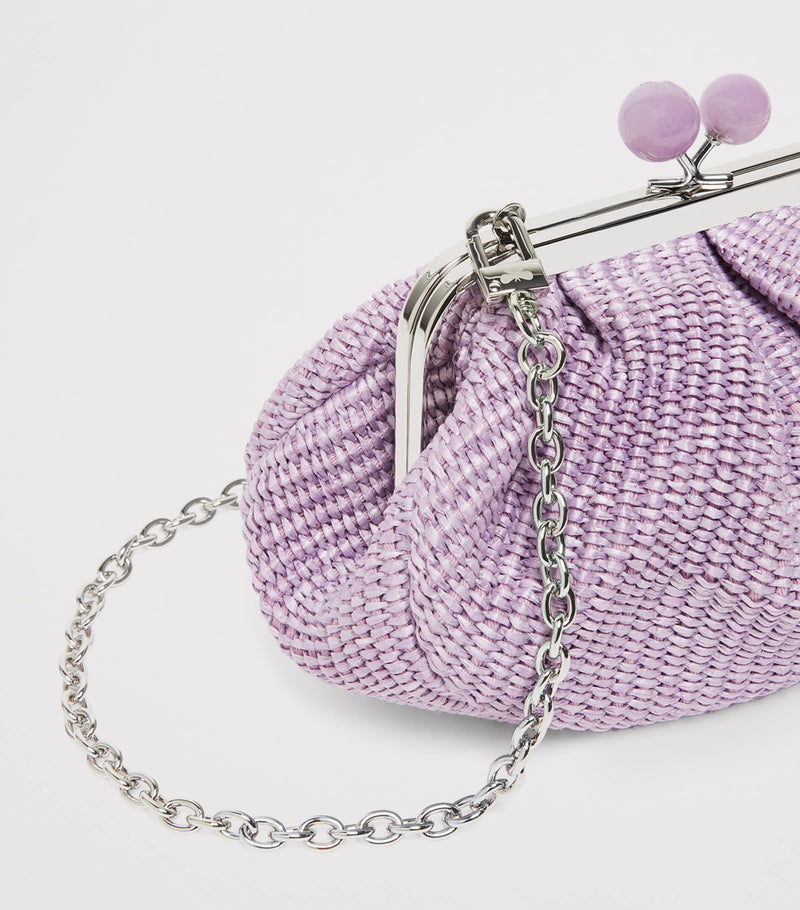 Weekend Max Mara woven Pasticcino clutch bag small, imported from the UK
