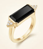 Cartier Les Berlingots ring yellow gold diamond onyx, imported from the UK