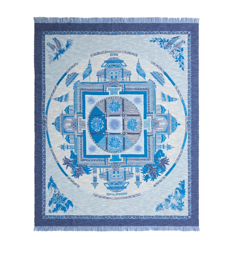 Jeté mandala en coton Etro 140x180cm - Produit britannique