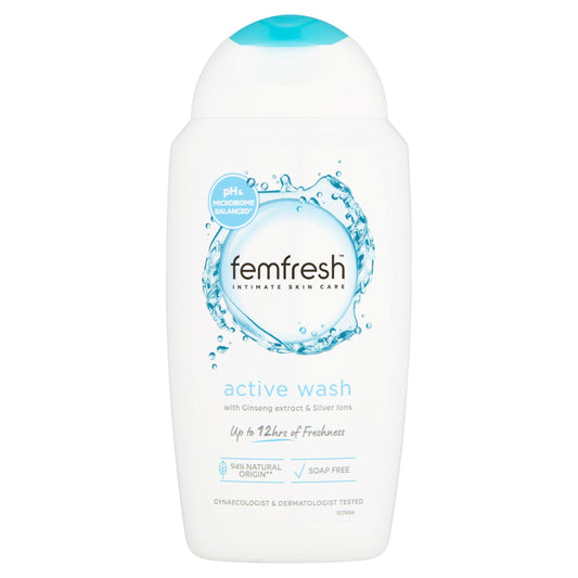 Femfresh Silvercare Deodorising Wash 250ml feminine care Sainsburys   