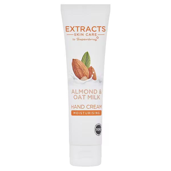 Superdrug Extracts Almond Oat Milk Hand Cream 65ml (British brand)