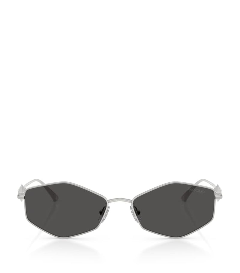 Jimmy Choo Zoey hexagonal sunglasses, imported from the UK