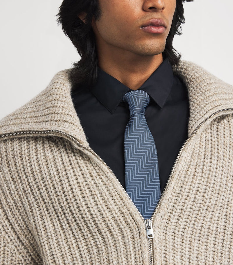 Giorgio Armani silk jacquard tie 7cm, imported from the UK