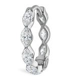 Maria Tash invisible set diamond hoop earrings 9.5mm, UK version