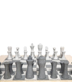 Purling Daniel Caesar Spergy chess set with leather bases (British brand)