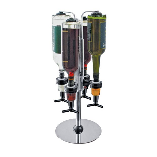 Revolving optic stand for 4 bottles - British product