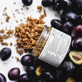 Ministerstwo body scrub plum 300g, imported from the UK