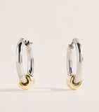 Spinelli Kilcollin Ara Core hoop earrings sterling silver gold (British brand)