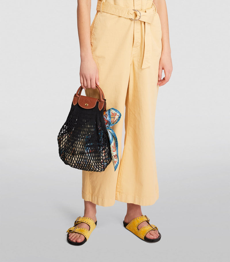 Longchamp Large Le Pliage Filet Mesh Bag, UK version