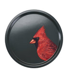 Halcyon Days Woodland Wildlife red cardinal birchwood tray 39cm, UK version