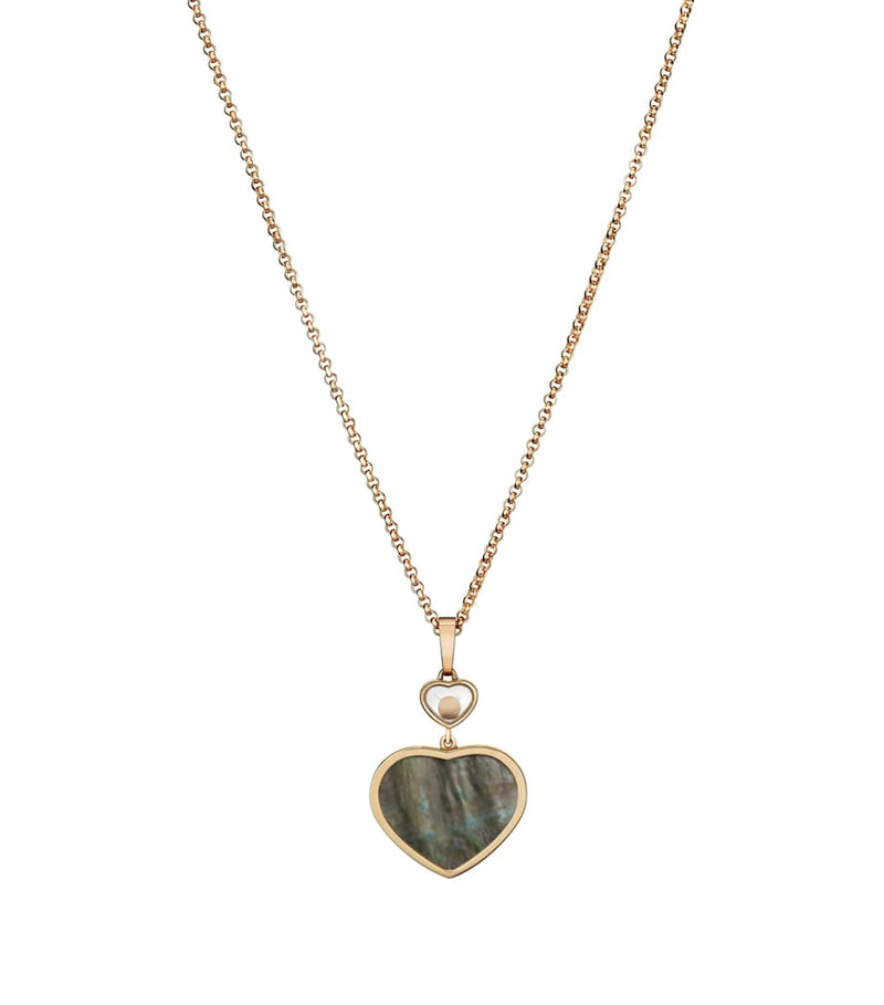 Chopard Happy Hearts pendant rose gold diamond - imported from the UK