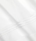 Egyptian Cotton King Flat Sheet with Triple-Embroidered Stripe, 275cm x 275cm
