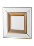 Gallery Home set of 4 glass phantom square bevelled mirrors (British brand)