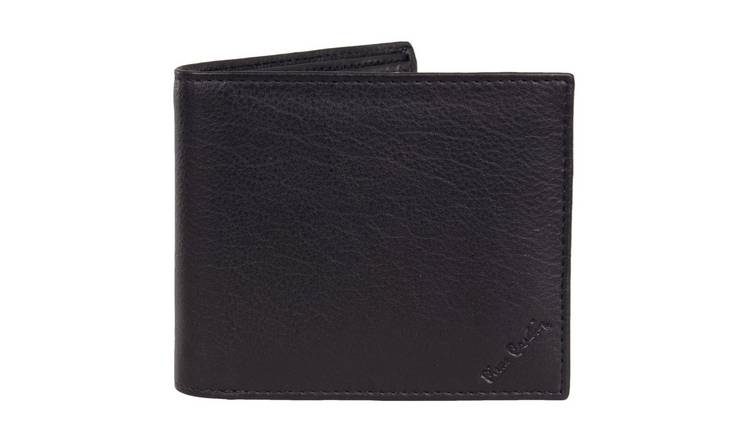 Pierre Cardin men's black leather wallet and gift box, imported from the UK