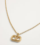 Valentino Garavani VLOGO necklace gold tone delicate chain, UK version