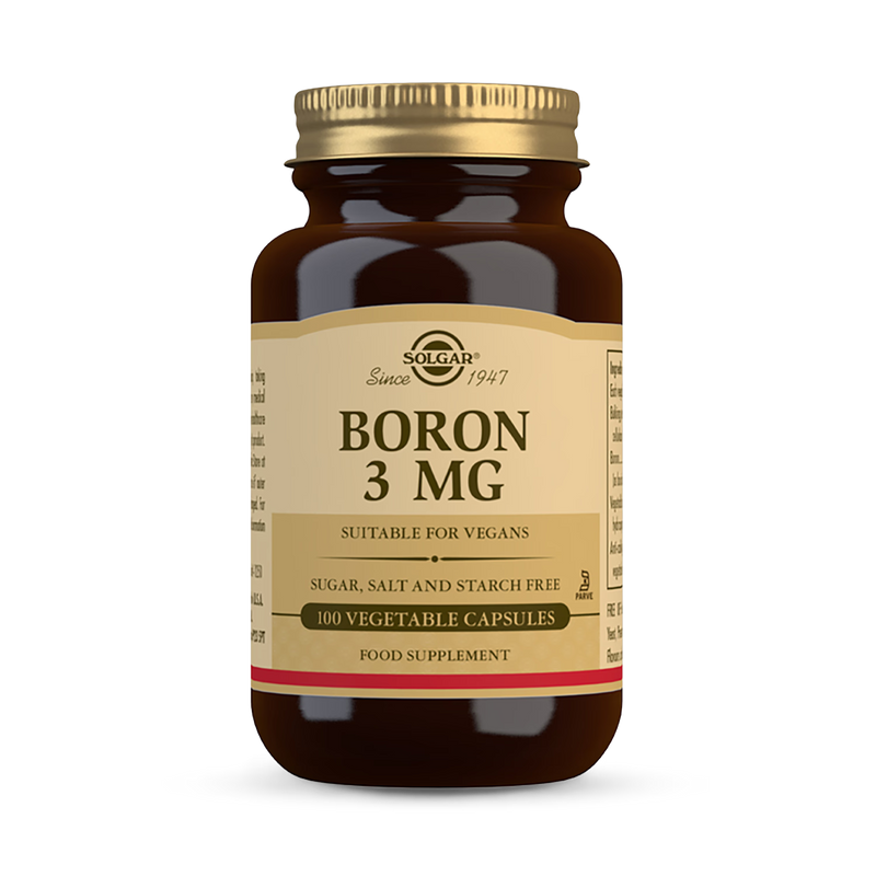 Solgar Boron 3mg vegetable capsules 100 count - British product