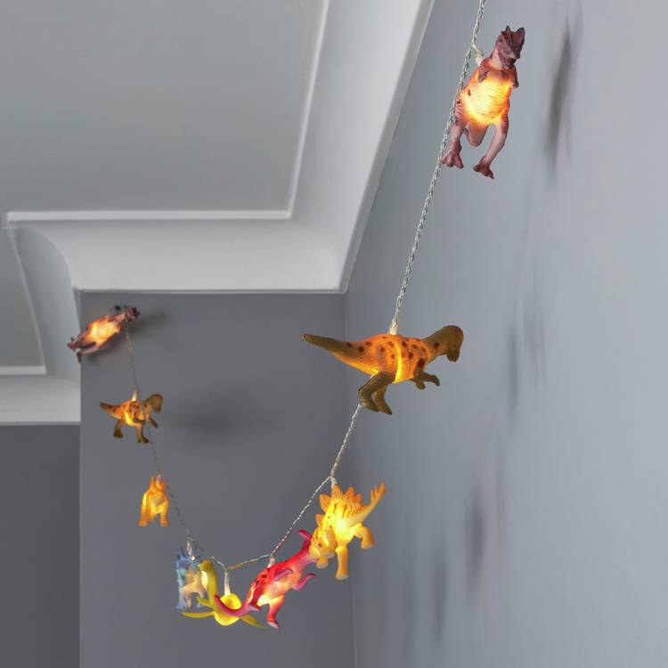 Glow Dinosaur multicoloured LED string lights 4.35m, imported from the UK
