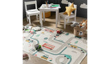 Argos Habitat Kids Transport Print Natural Flatweave Rug 120x170cm- Buy online at McGrocer