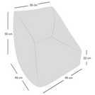 rucomfy Kids Snuggle Bean Bag Chair in Oat 50x48x46cm, imported from the UK