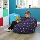 rucomfy kids dinosaur bean bag 60x80x80cm, imported from the UK