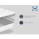 Sealy Kingsize Divan Bed with Mattress and 4 Drawers - Grey (British brand)