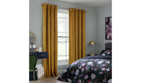 Argos Habitat Eyelet Curtains Mustard Velvet Dimout Curtains 117x183cm- Buy online at McGrocer