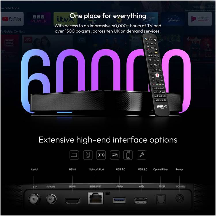 Humax Aura TV Recorder 1TB, UK version