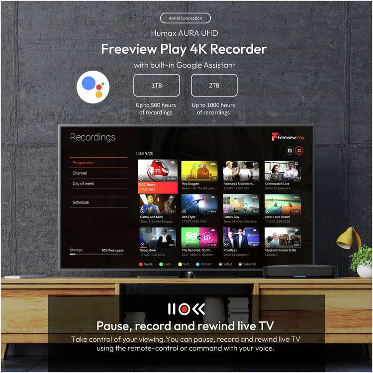 Humax Aura TV Recorder 1TB, UK version