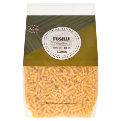ASDA Durum Wheat Fusilli 3kg bag - British product