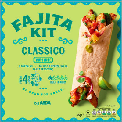 ASDA Fajita Kit Classico 475g - British product