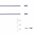 Argos Home Silver Voile Rod 100cm-180cm - British product