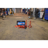 Hilka 2 tonne trolley jack kit in case, imported from the UK