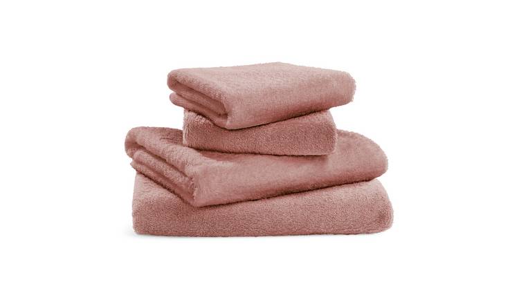 Habitat anti-microbial towel set in blush, UK version