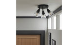 Argos Argos Curico Metal 3 Light Ceiling Light Black Ceiling Light Fixture 35cm- Buy online at McGrocer